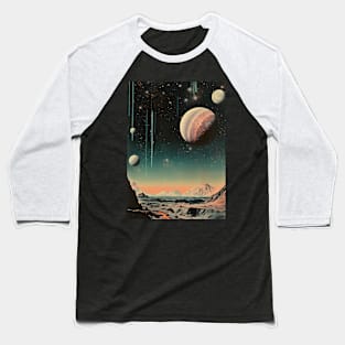 Vintage Collage Space Baseball T-Shirt